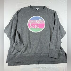 Crown & Ivy Gray Knit‎ sweatshirt